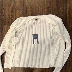 Universal Thread White Ribbed Sweater